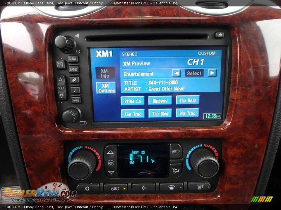 2008 GMC Envoy Denali 4x4 Red Jewel Tintcoat / Ebony Photo #26