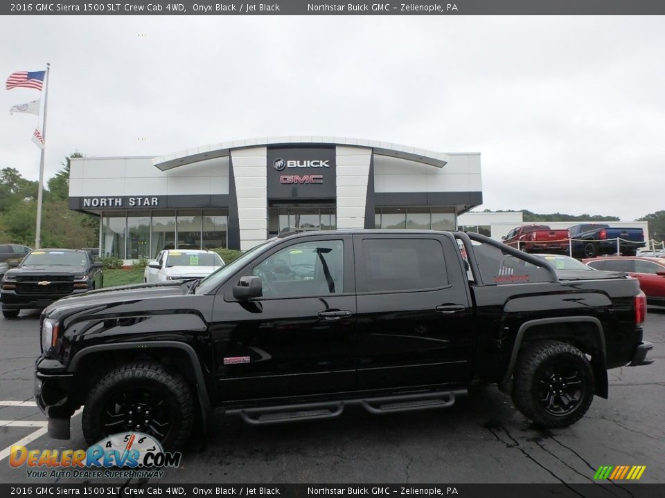 2016 GMC Sierra 1500 SLT Crew Cab 4WD Onyx Black / Jet Black Photo #1