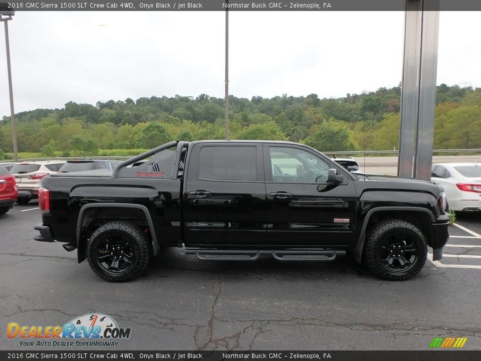 2016 GMC Sierra 1500 SLT Crew Cab 4WD Onyx Black / Jet Black Photo #5