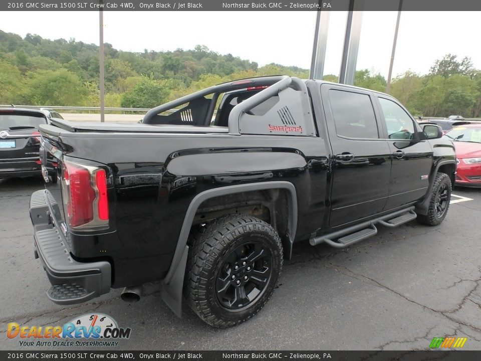 2016 GMC Sierra 1500 SLT Crew Cab 4WD Onyx Black / Jet Black Photo #8