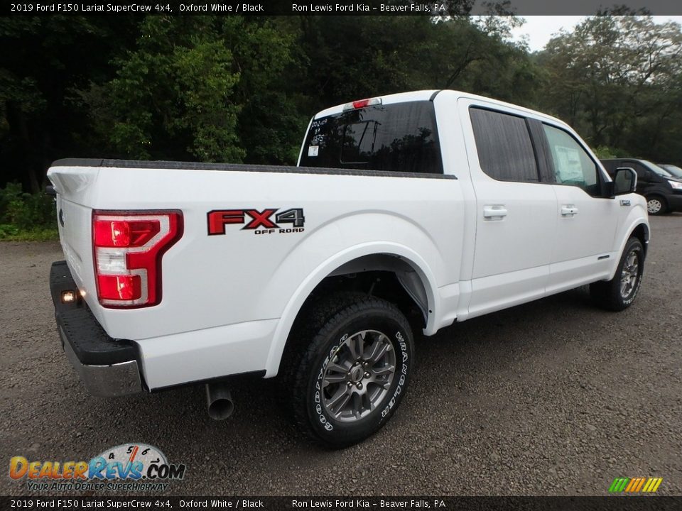 2019 Ford F150 Lariat SuperCrew 4x4 Oxford White / Black Photo #2
