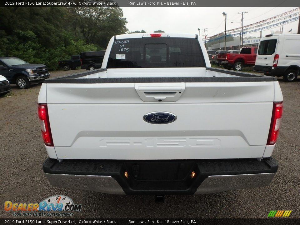 2019 Ford F150 Lariat SuperCrew 4x4 Oxford White / Black Photo #3