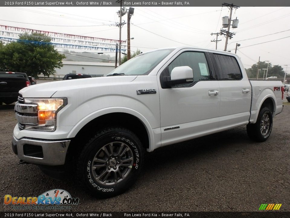 2019 Ford F150 Lariat SuperCrew 4x4 Oxford White / Black Photo #6