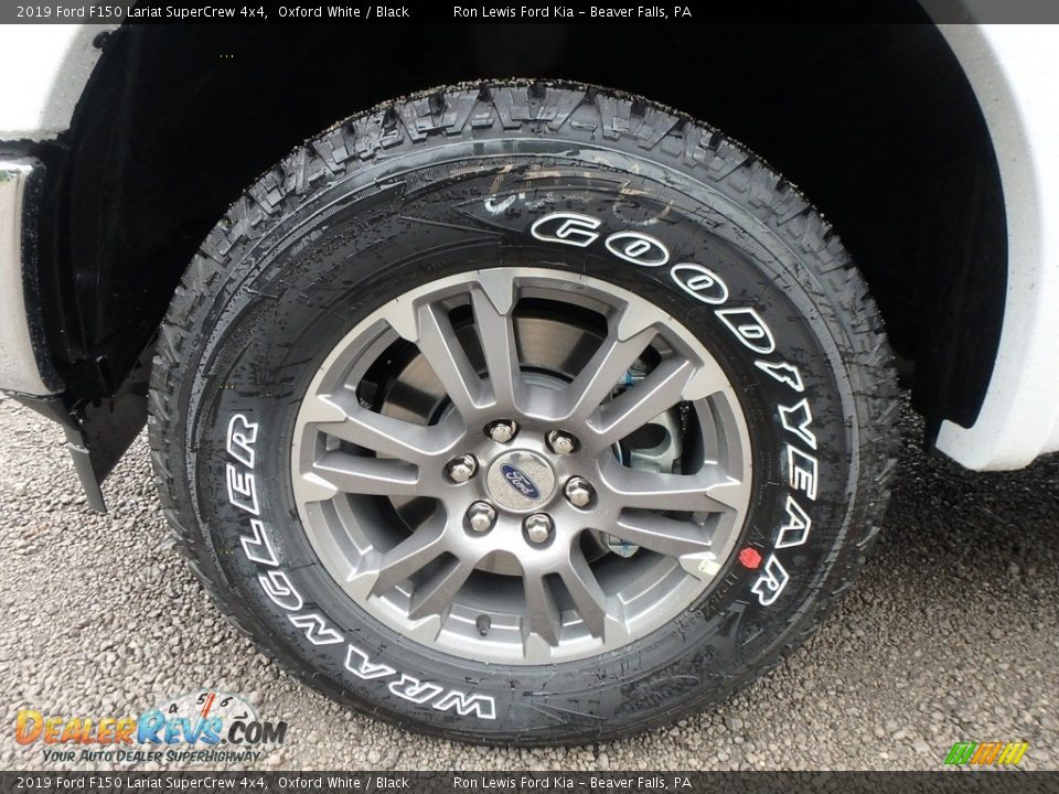 2019 Ford F150 Lariat SuperCrew 4x4 Oxford White / Black Photo #9