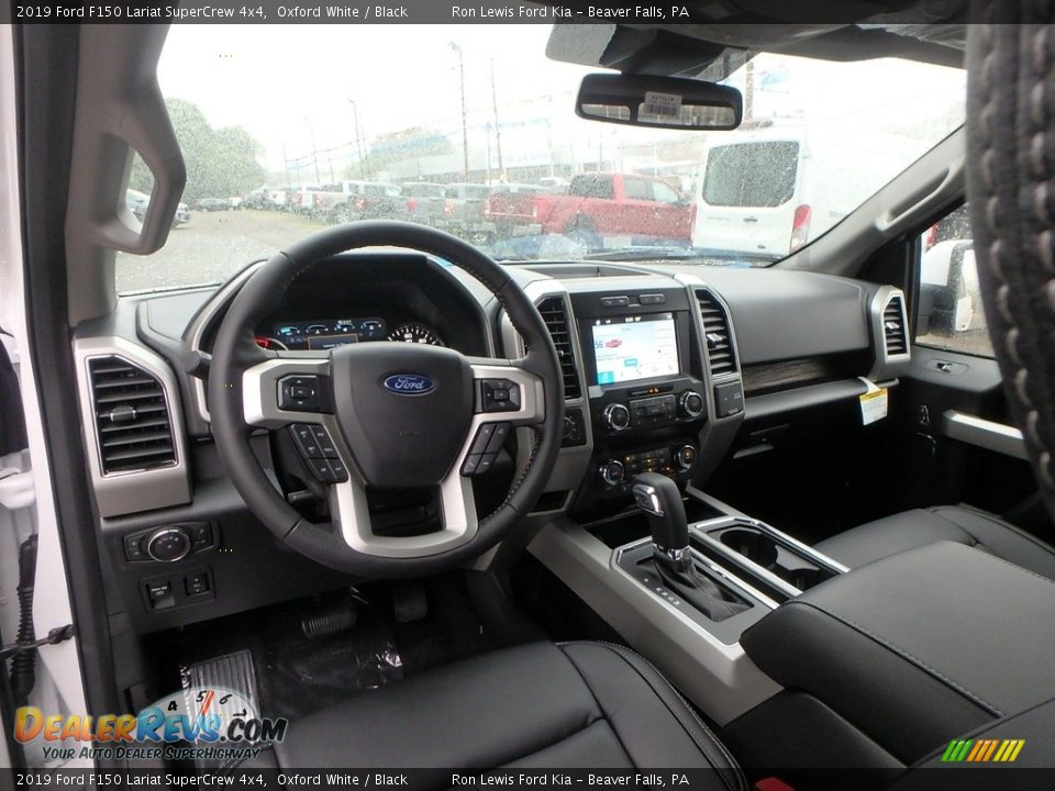 2019 Ford F150 Lariat SuperCrew 4x4 Oxford White / Black Photo #14