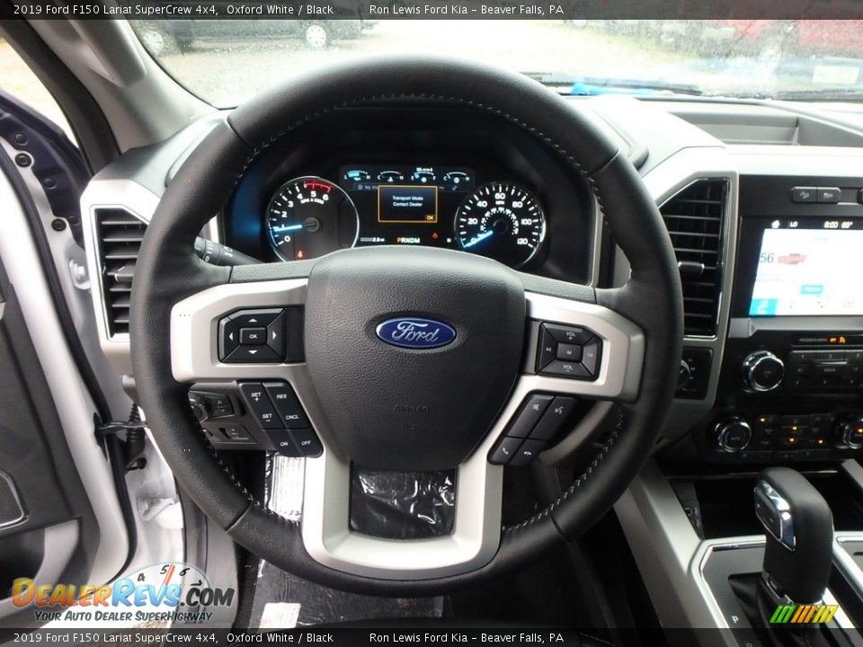 2019 Ford F150 Lariat SuperCrew 4x4 Oxford White / Black Photo #16