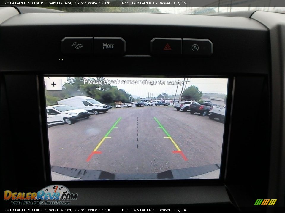 2019 Ford F150 Lariat SuperCrew 4x4 Oxford White / Black Photo #19