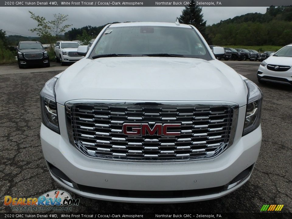 2020 GMC Yukon Denali 4WD White Frost Tricoat / Cocoa/­Dark Atmosphere Photo #2