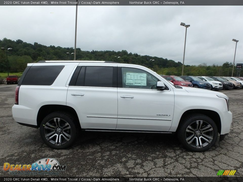 White Frost Tricoat 2020 GMC Yukon Denali 4WD Photo #4