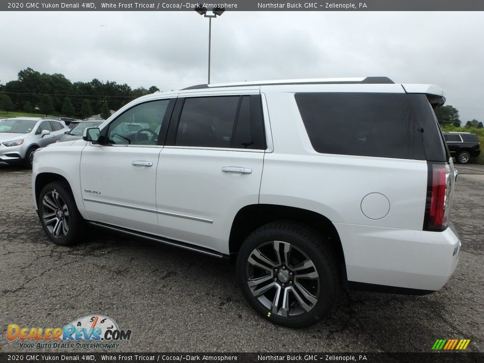 2020 GMC Yukon Denali 4WD White Frost Tricoat / Cocoa/­Dark Atmosphere Photo #8