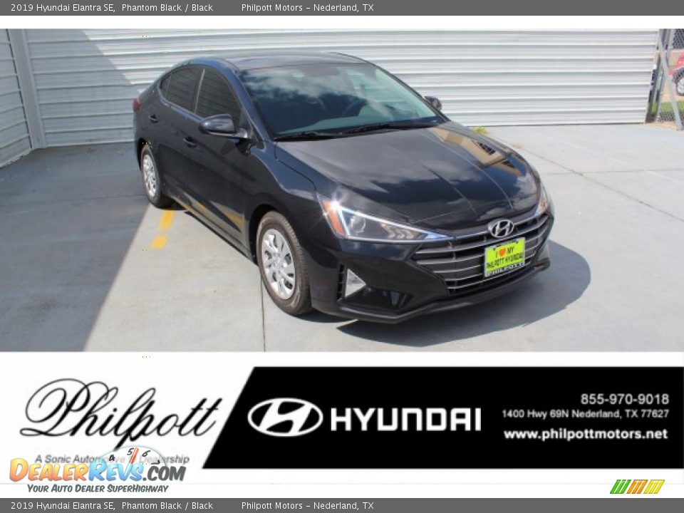 2019 Hyundai Elantra SE Phantom Black / Black Photo #1
