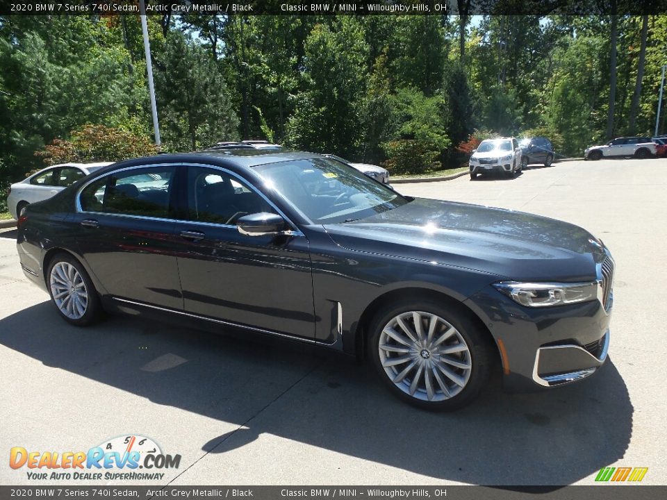 2020 BMW 7 Series 740i Sedan Arctic Grey Metallic / Black Photo #1