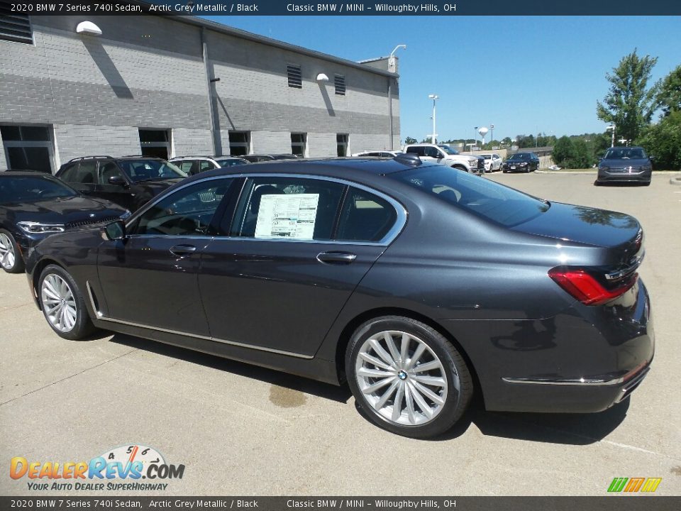 2020 BMW 7 Series 740i Sedan Arctic Grey Metallic / Black Photo #5