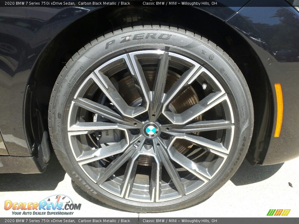 2020 BMW 7 Series 750i xDrive Sedan Carbon Black Metallic / Black Photo #2