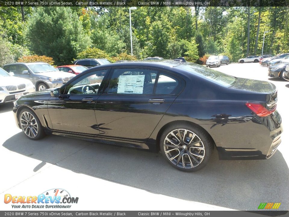 2020 BMW 7 Series 750i xDrive Sedan Carbon Black Metallic / Black Photo #5