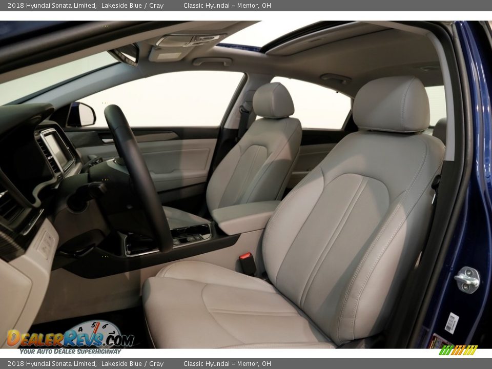 2018 Hyundai Sonata Limited Lakeside Blue / Gray Photo #5