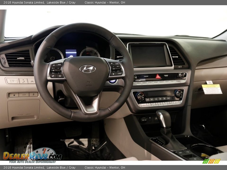 2018 Hyundai Sonata Limited Lakeside Blue / Gray Photo #6
