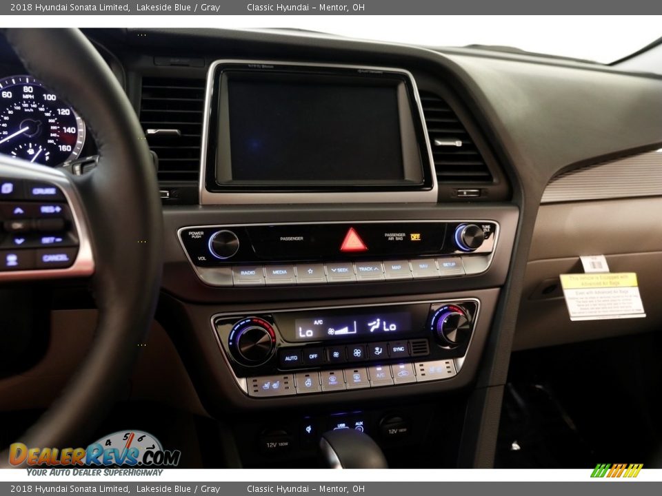 2018 Hyundai Sonata Limited Lakeside Blue / Gray Photo #9