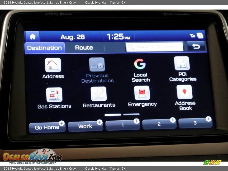 2018 Hyundai Sonata Limited Lakeside Blue / Gray Photo #11