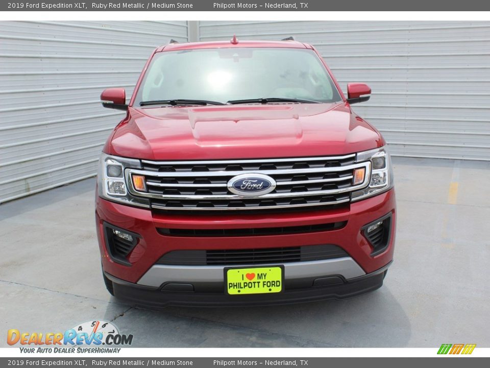 2019 Ford Expedition XLT Ruby Red Metallic / Medium Stone Photo #3
