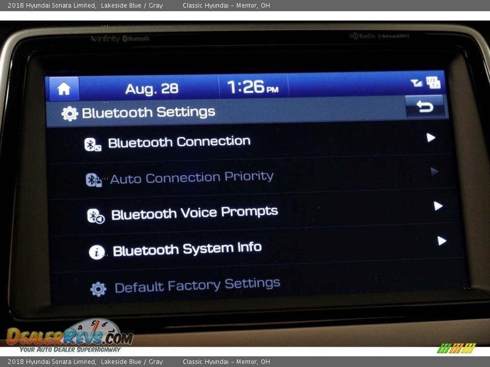 2018 Hyundai Sonata Limited Lakeside Blue / Gray Photo #13