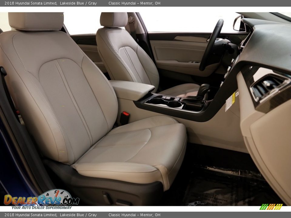 2018 Hyundai Sonata Limited Lakeside Blue / Gray Photo #16