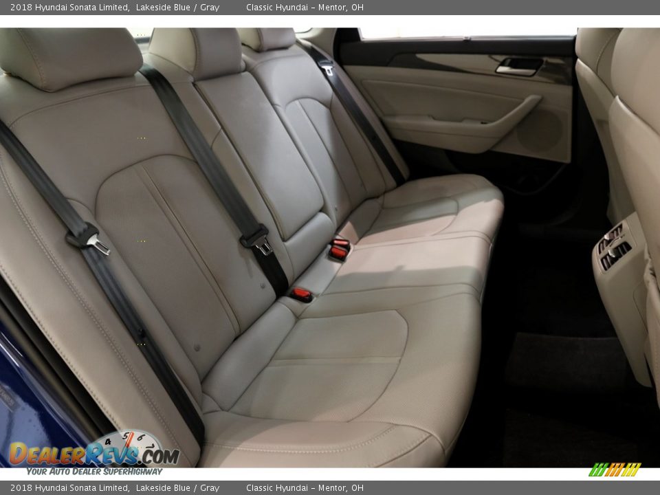 2018 Hyundai Sonata Limited Lakeside Blue / Gray Photo #17