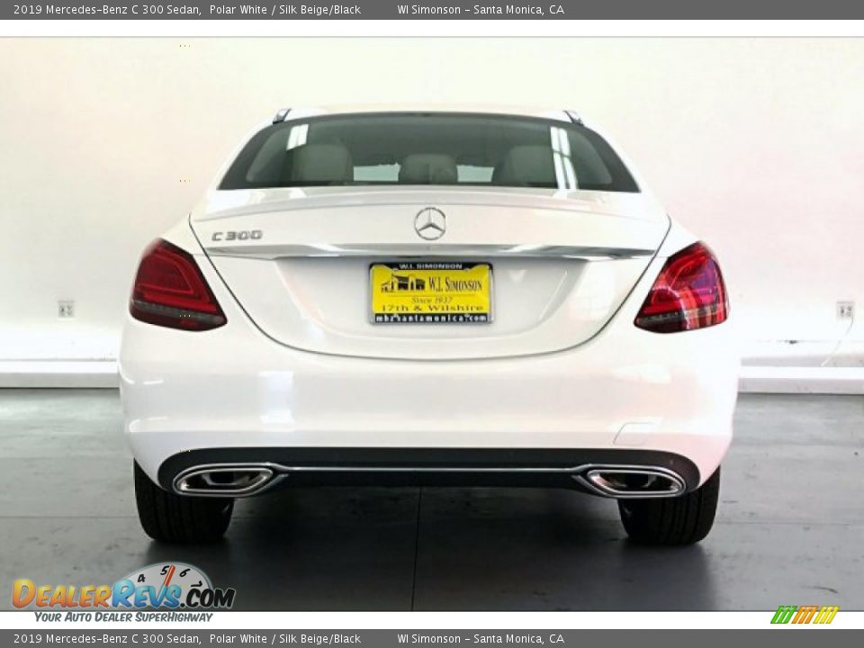 2019 Mercedes-Benz C 300 Sedan Polar White / Silk Beige/Black Photo #3