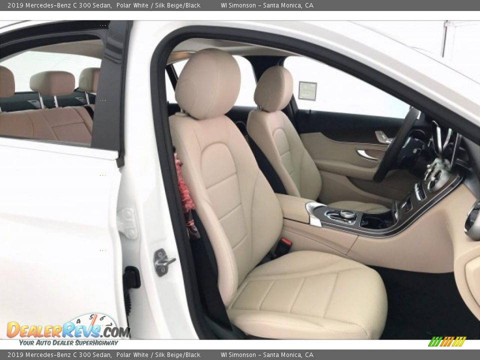 2019 Mercedes-Benz C 300 Sedan Polar White / Silk Beige/Black Photo #5