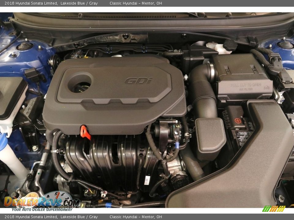 2018 Hyundai Sonata Limited Lakeside Blue / Gray Photo #20