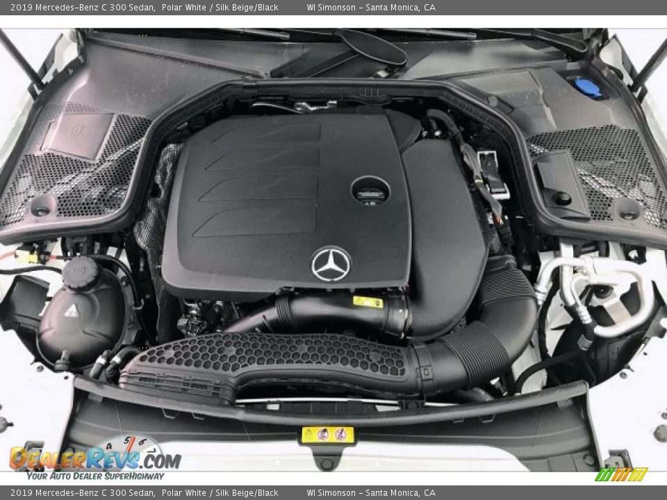 2019 Mercedes-Benz C 300 Sedan Polar White / Silk Beige/Black Photo #8