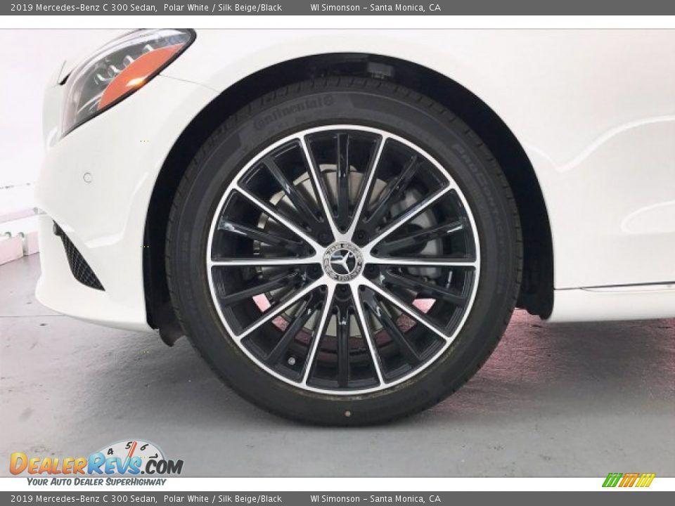 2019 Mercedes-Benz C 300 Sedan Polar White / Silk Beige/Black Photo #9