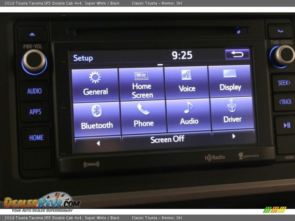 2019 Toyota Tacoma SR5 Double Cab 4x4 Super White / Black Photo #13