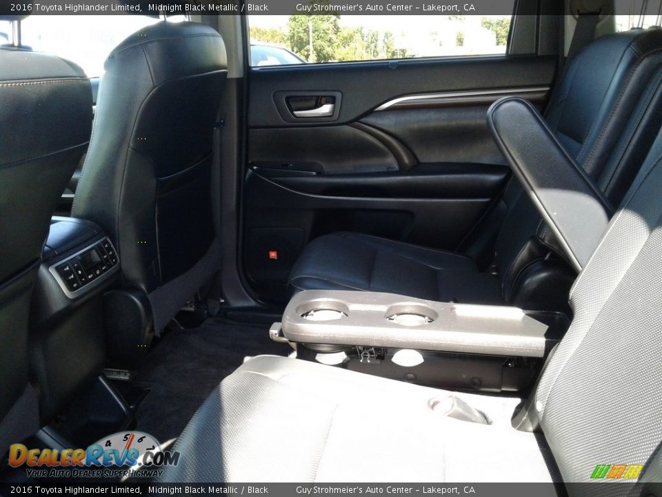 2016 Toyota Highlander Limited Midnight Black Metallic / Black Photo #5
