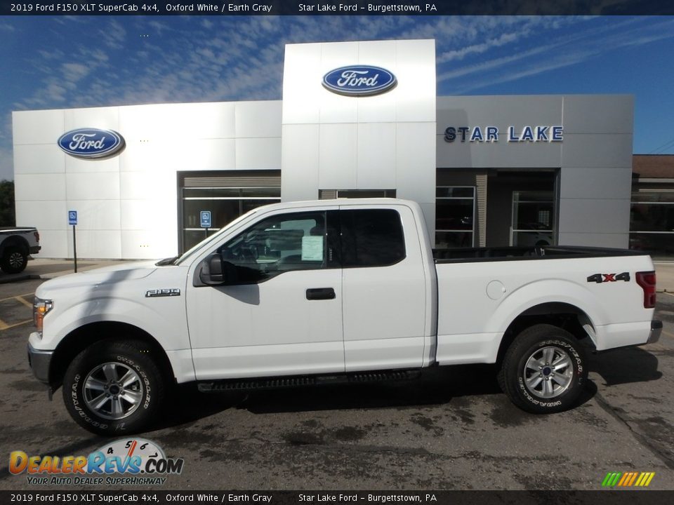 2019 Ford F150 XLT SuperCab 4x4 Oxford White / Earth Gray Photo #1