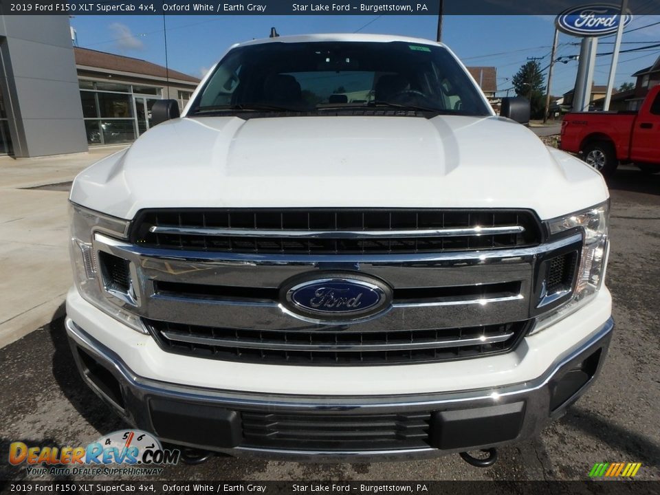 2019 Ford F150 XLT SuperCab 4x4 Oxford White / Earth Gray Photo #2