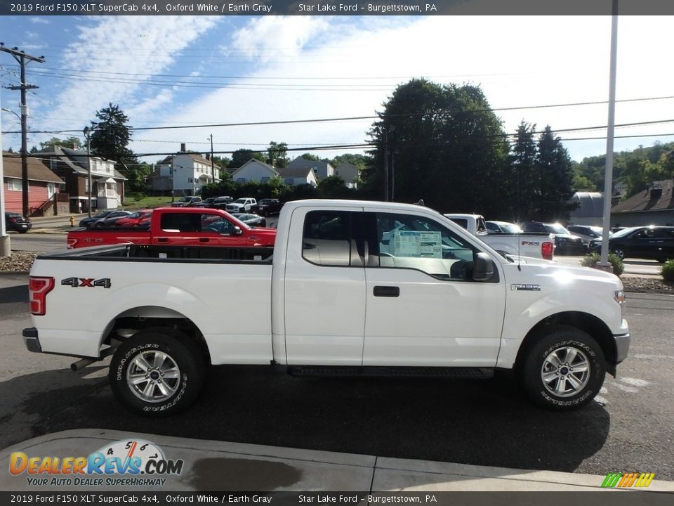 2019 Ford F150 XLT SuperCab 4x4 Oxford White / Earth Gray Photo #4