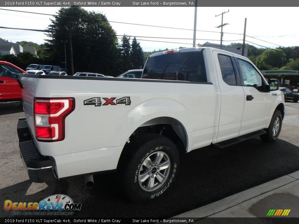 2019 Ford F150 XLT SuperCab 4x4 Oxford White / Earth Gray Photo #5