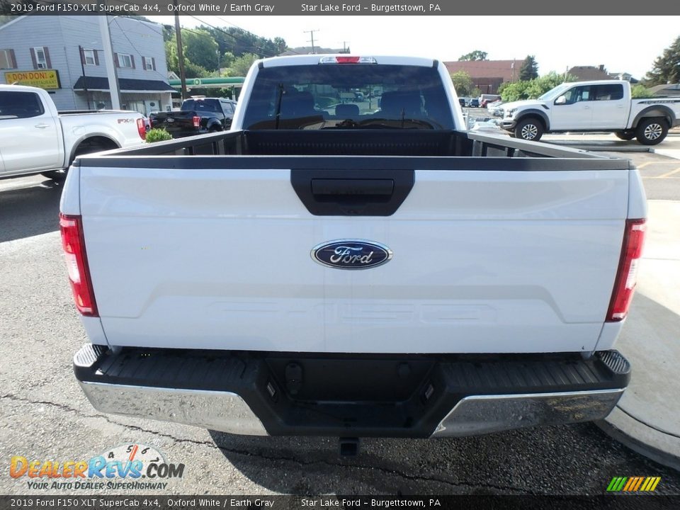 2019 Ford F150 XLT SuperCab 4x4 Oxford White / Earth Gray Photo #6