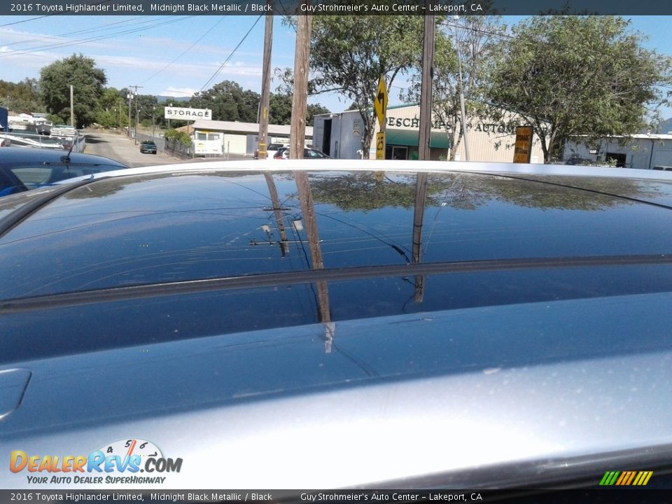 2016 Toyota Highlander Limited Midnight Black Metallic / Black Photo #12