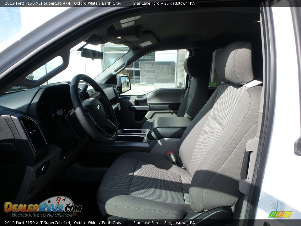 2019 Ford F150 XLT SuperCab 4x4 Oxford White / Earth Gray Photo #11