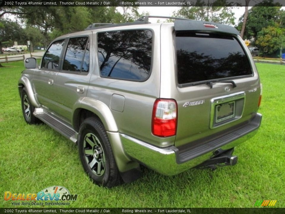 2002 Toyota 4Runner Limited Thunder Cloud Metallic / Oak Photo #5