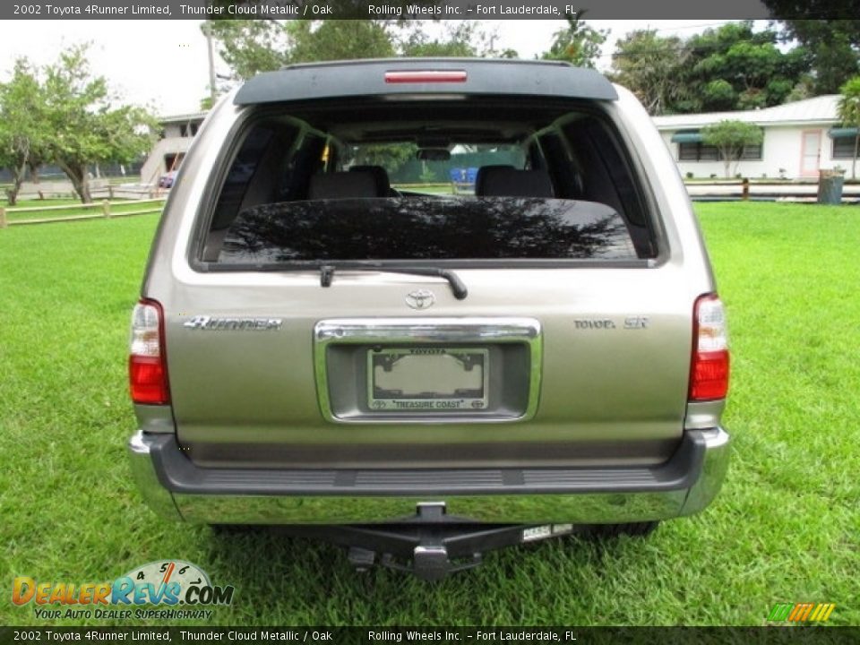2002 Toyota 4Runner Limited Thunder Cloud Metallic / Oak Photo #7