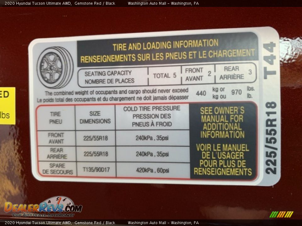 2020 Hyundai Tucson Ultimate AWD Gemstone Red / Black Photo #9