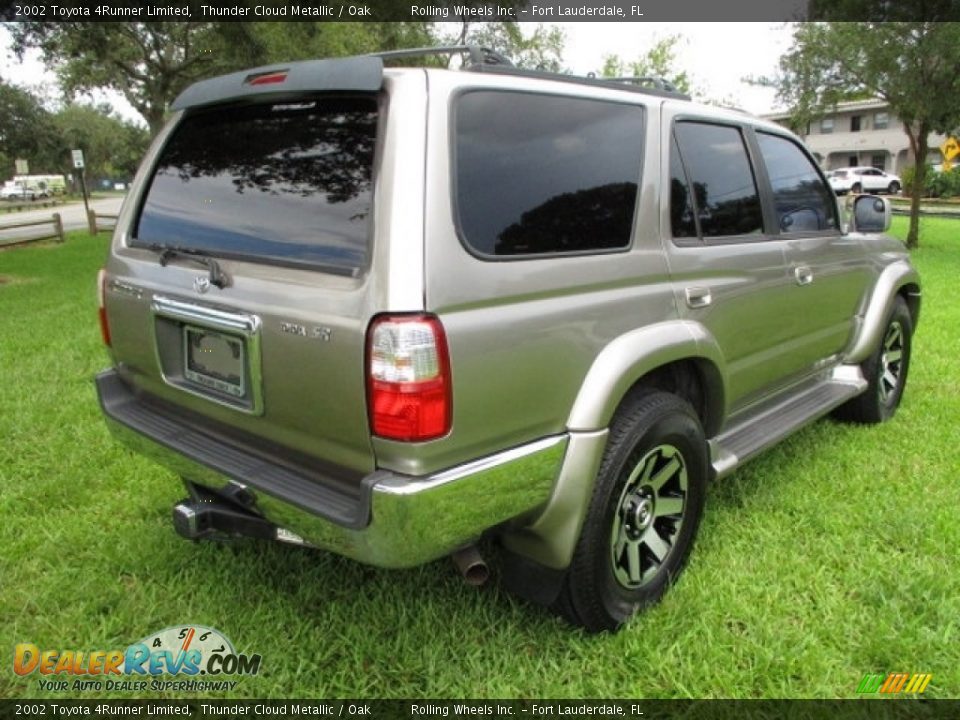 2002 Toyota 4Runner Limited Thunder Cloud Metallic / Oak Photo #9