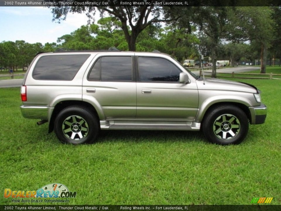 2002 Toyota 4Runner Limited Thunder Cloud Metallic / Oak Photo #11