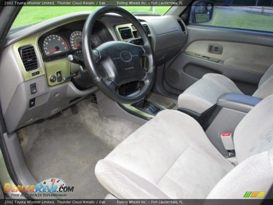 2002 Toyota 4Runner Limited Thunder Cloud Metallic / Oak Photo #12