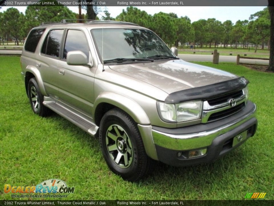 2002 Toyota 4Runner Limited Thunder Cloud Metallic / Oak Photo #13