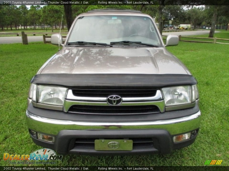 2002 Toyota 4Runner Limited Thunder Cloud Metallic / Oak Photo #15