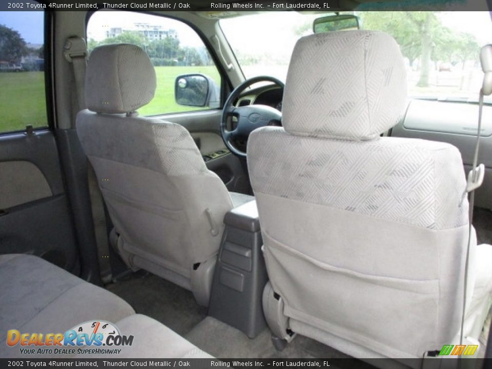 2002 Toyota 4Runner Limited Thunder Cloud Metallic / Oak Photo #16